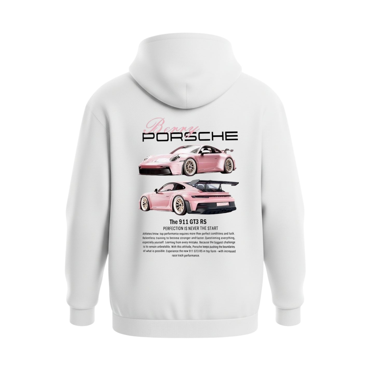 Pink Porsche – Premium Cotton Hoodie