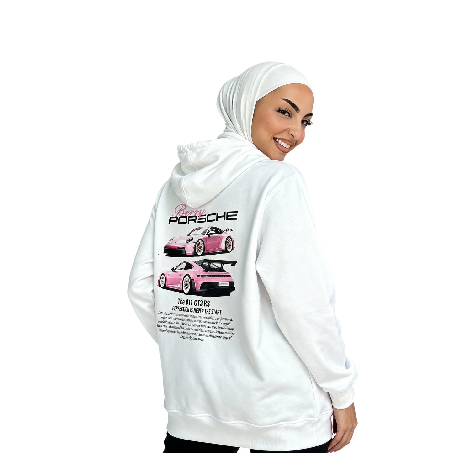 Pink Porsche – Premium Cotton Hoodie